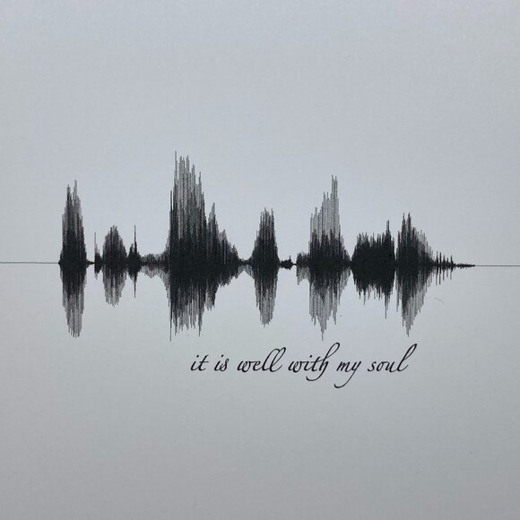 It Is Well With My Soul Soundwave Wall Art - Premade - Picture 2 of 4